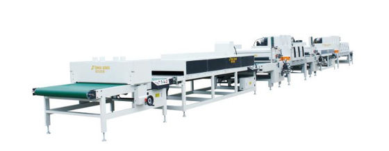 Plywood MDF Board UV Varnish Coating Machine For Wood 125KW